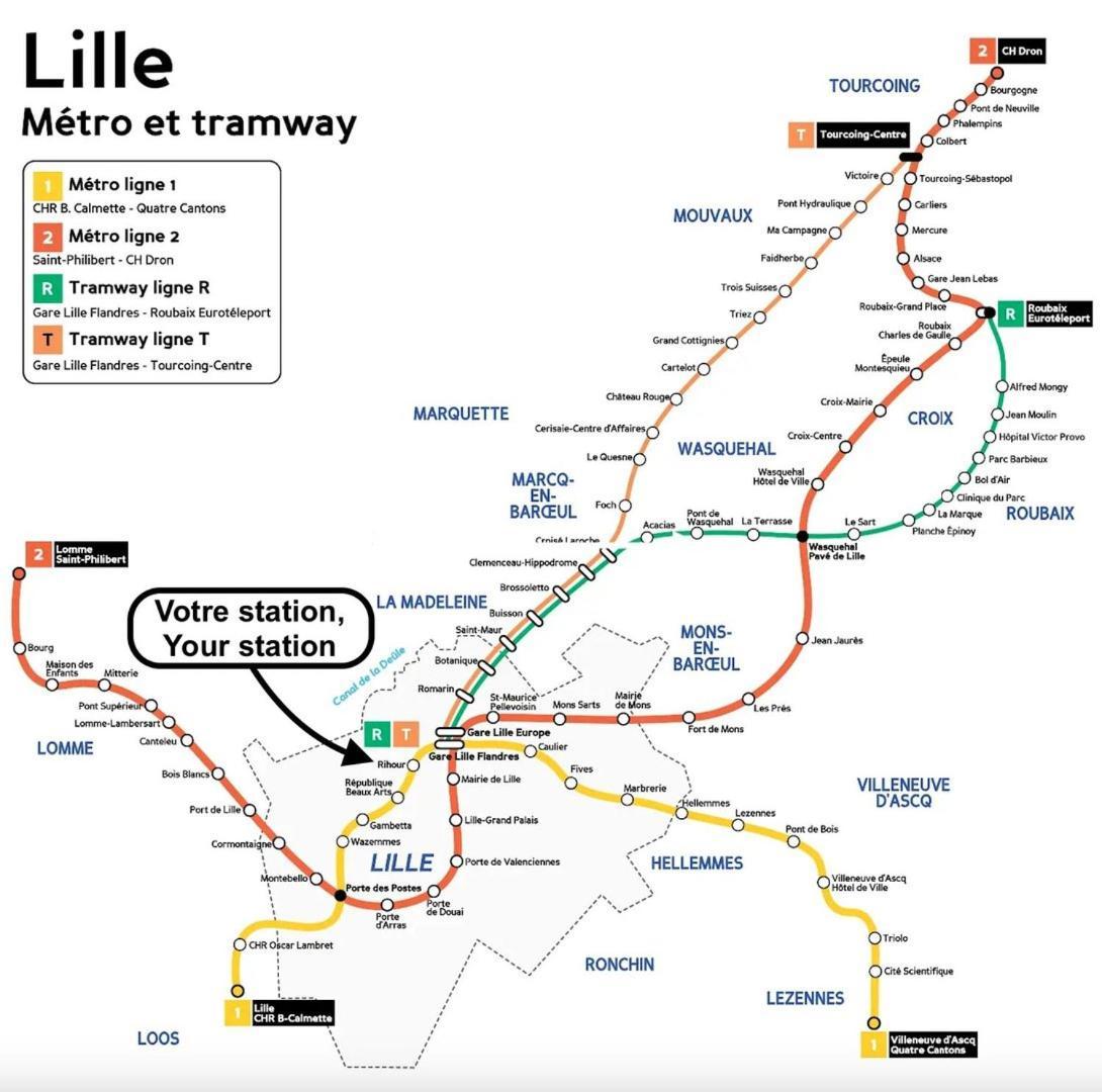 Appartamento In The Heart Of Old Lille: Rue De La Monnaie Esterno foto