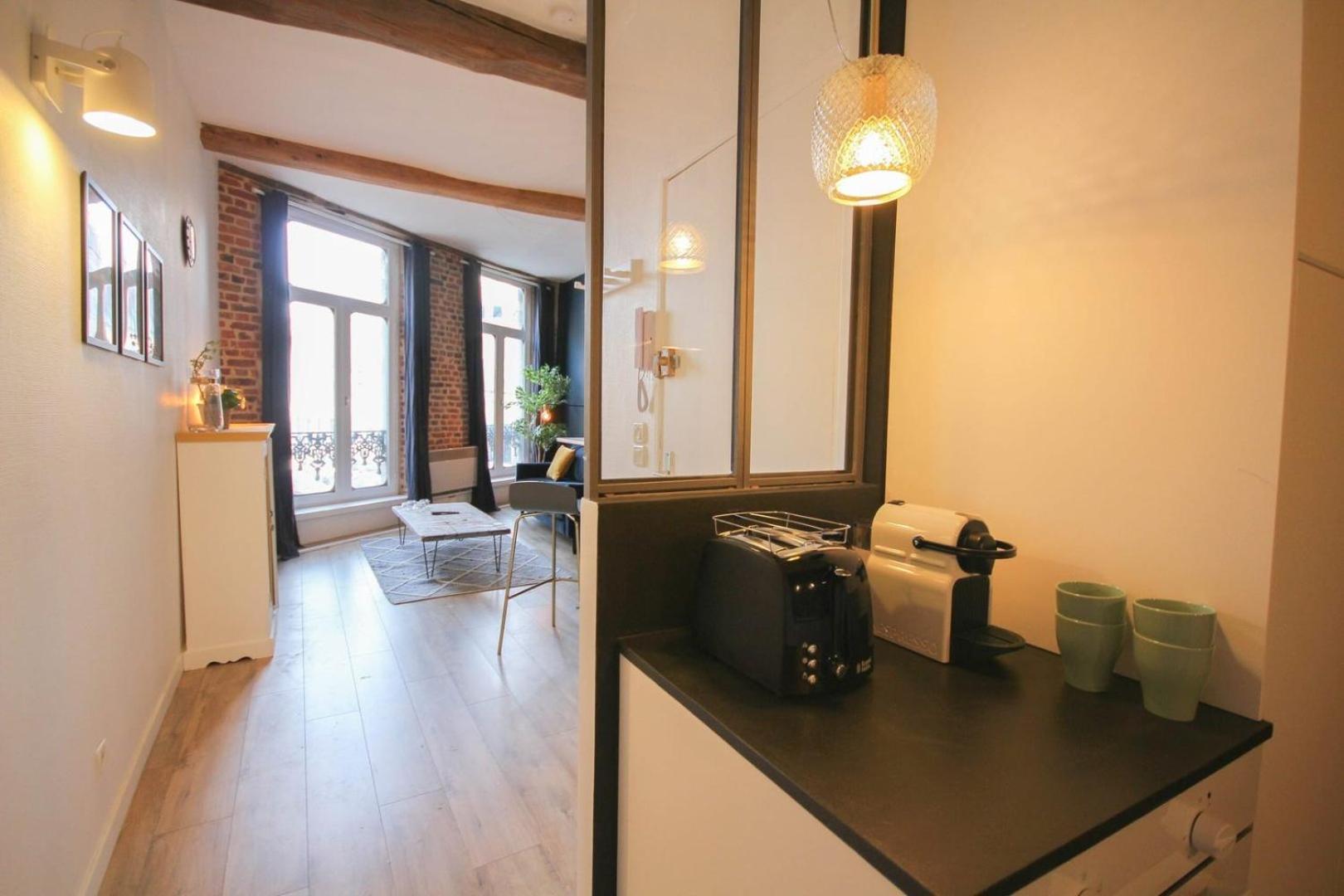 Appartamento In The Heart Of Old Lille: Rue De La Monnaie Esterno foto